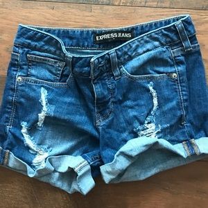 Express jean shorts